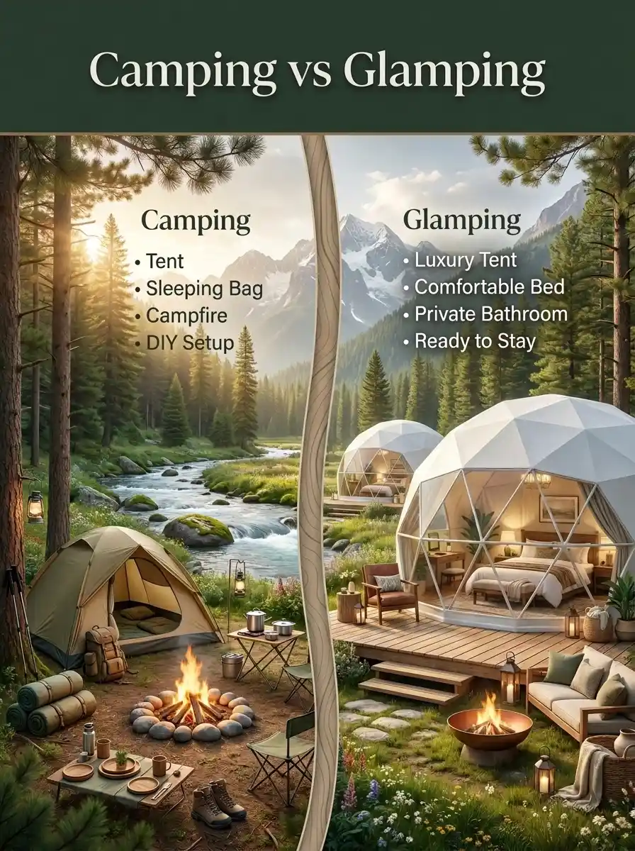 Camping vs Glamping in Kumrat