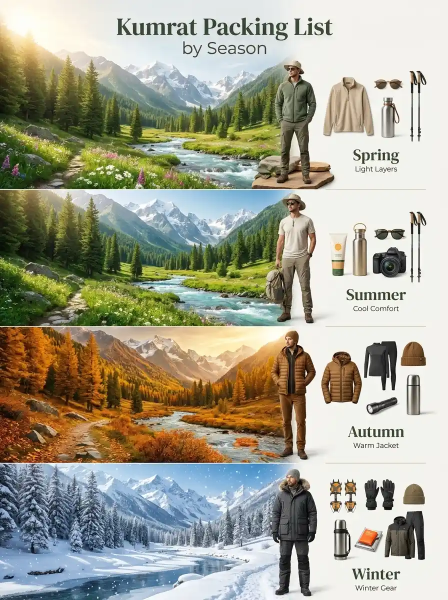 Kumrat Packing List by Season